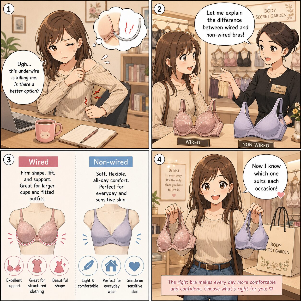 Wired vs Non-Wired Bras