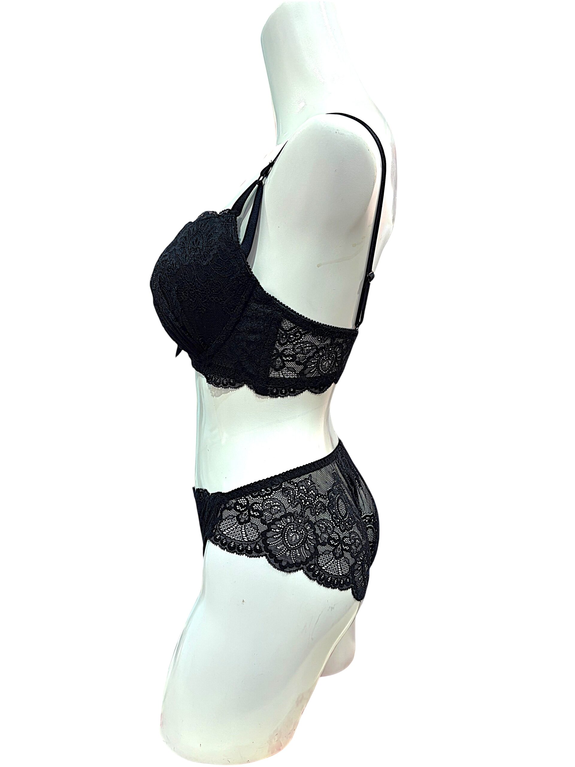 5003 red / white / black / green / navy | dd cup lace bra & panty set