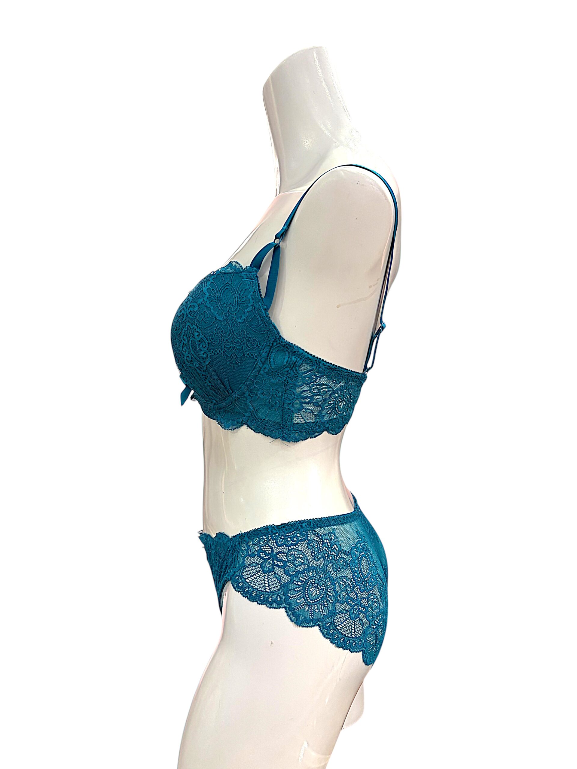 5003 red / white / black / green / navy | dd cup lace bra & panty set