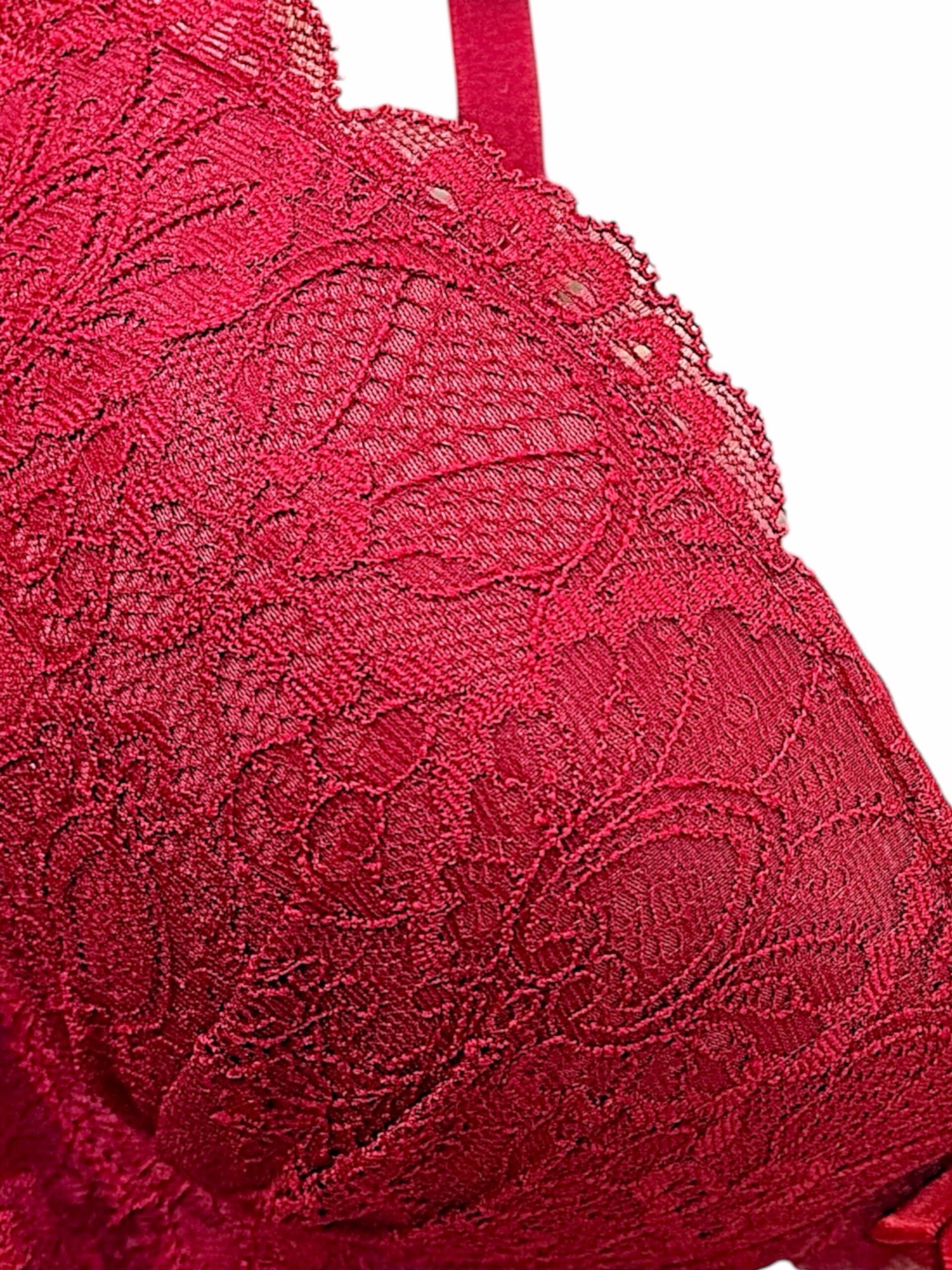 5003 red / white / black / green / navy | dd cup lace bra & panty set