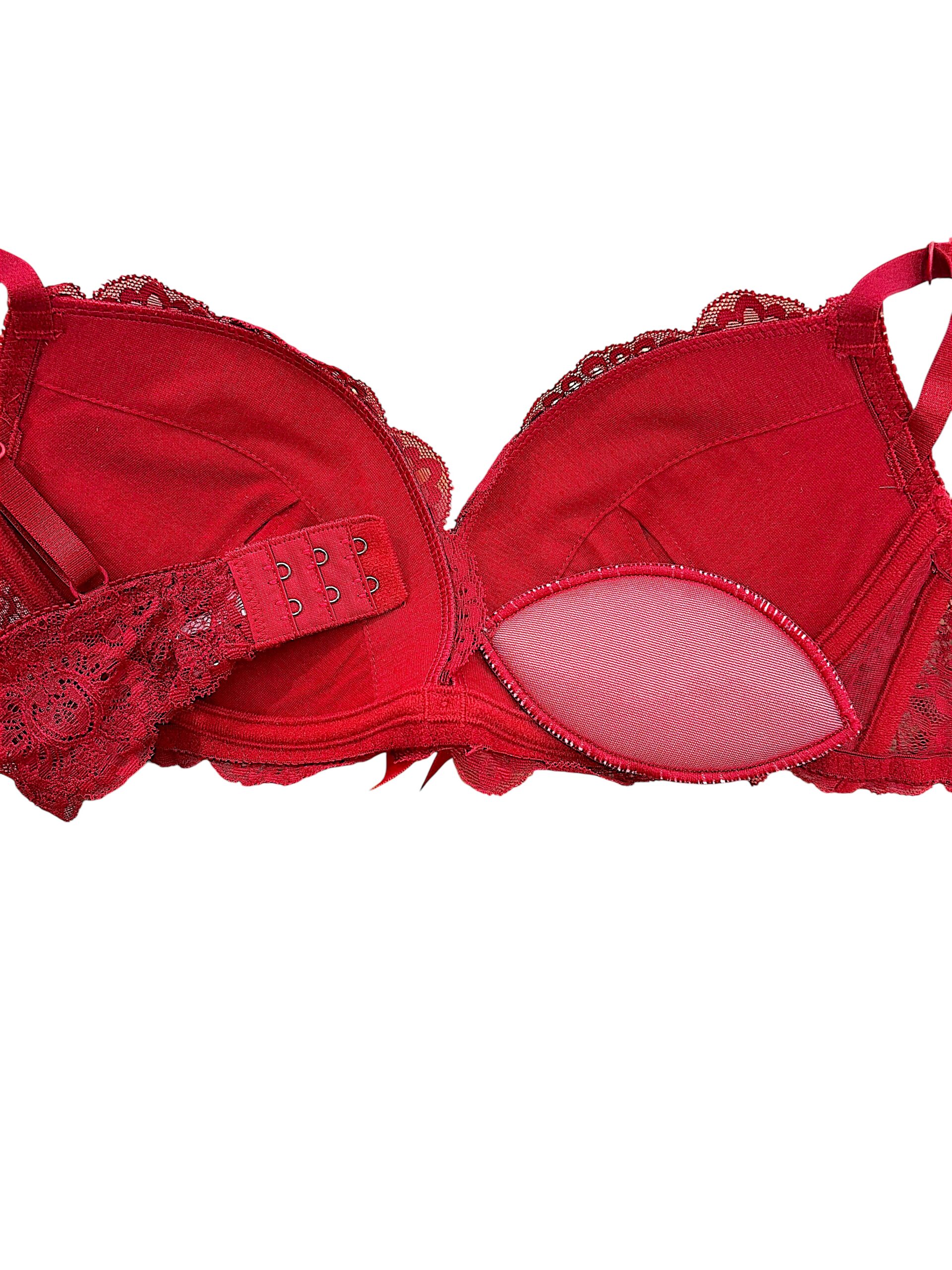 5003 red / white / black / green / navy | dd cup lace bra & panty set