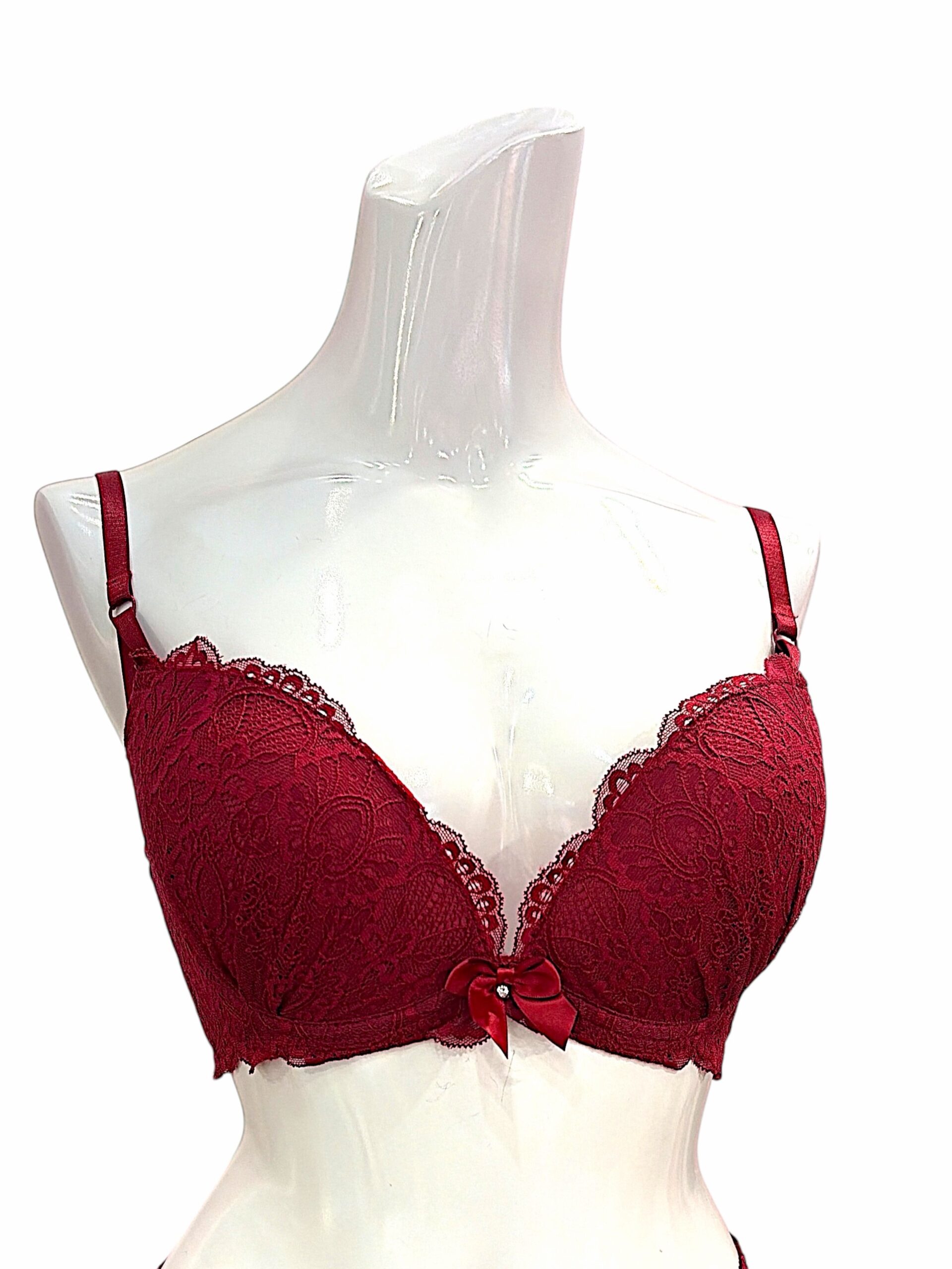 5003 red / white / black / green / navy | dd cup lace bra & panty set