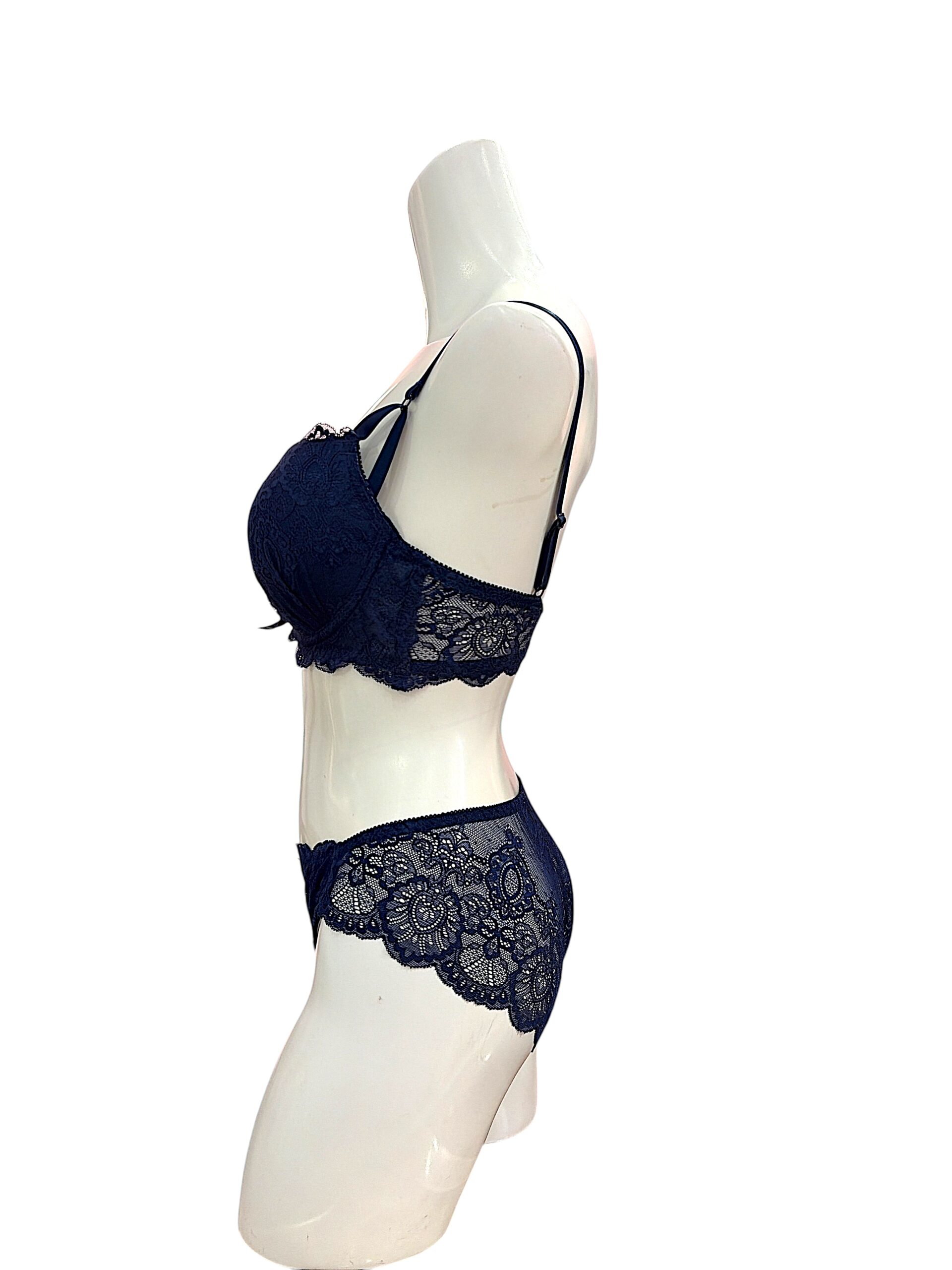 5003 red / white / black / green / navy | dd cup lace bra & panty set