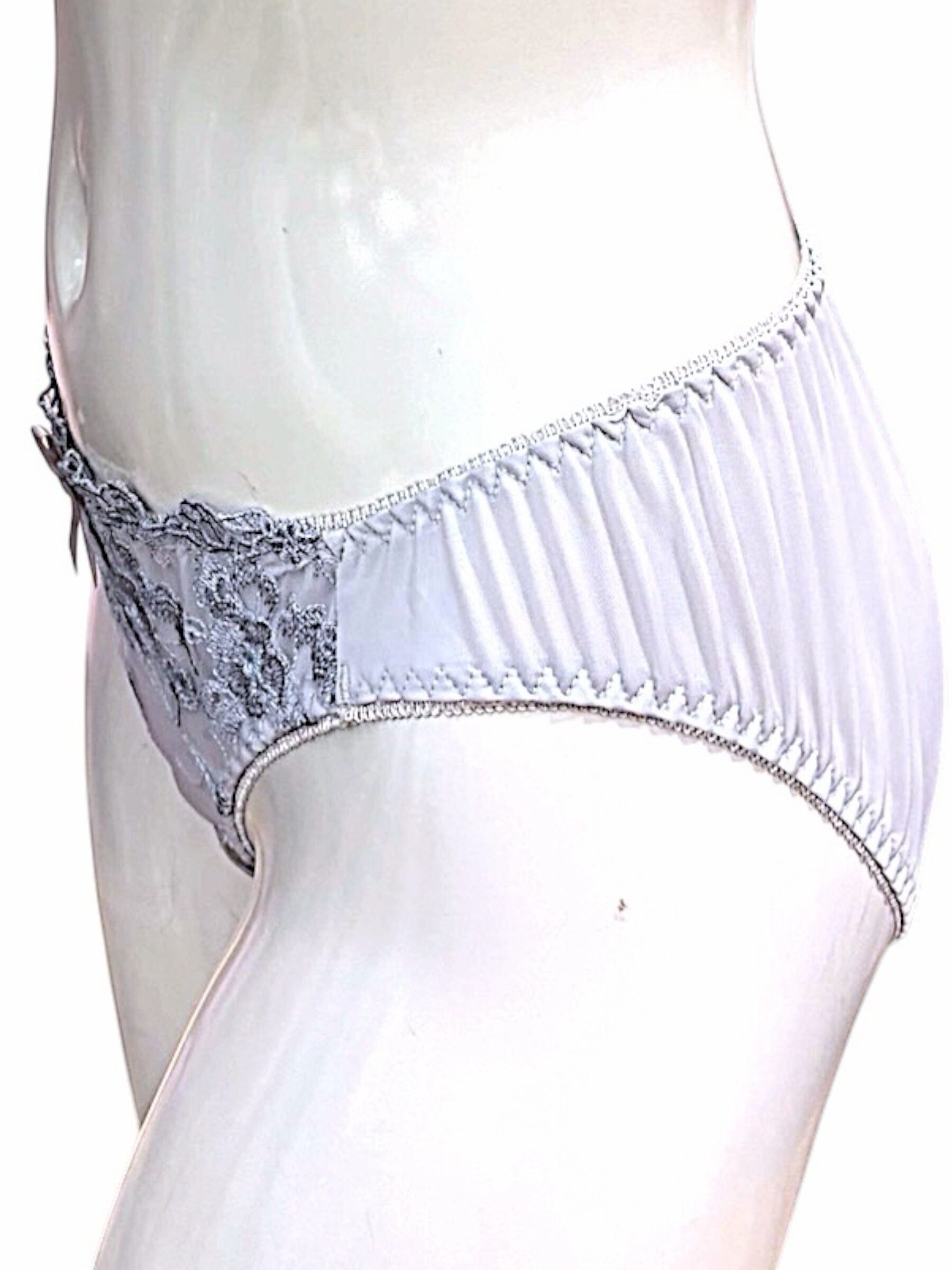 76990 Pink & Gray Floral Lace Bra & Panty Set for Small Band Frames | ABC Cup - Image 19