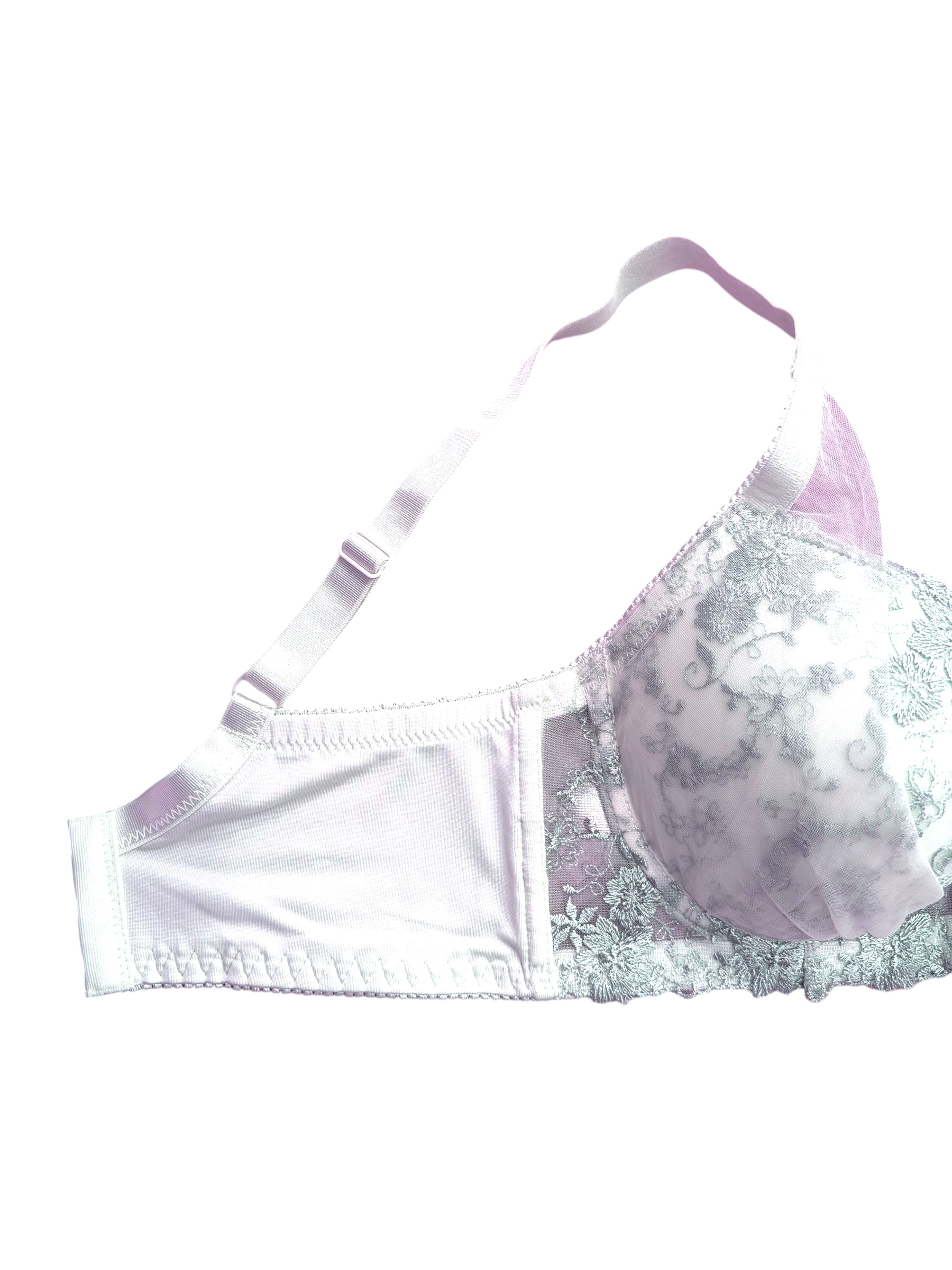 Green & Pink Floral | D-DD cup Lace Bra & Panty Set - Image 28