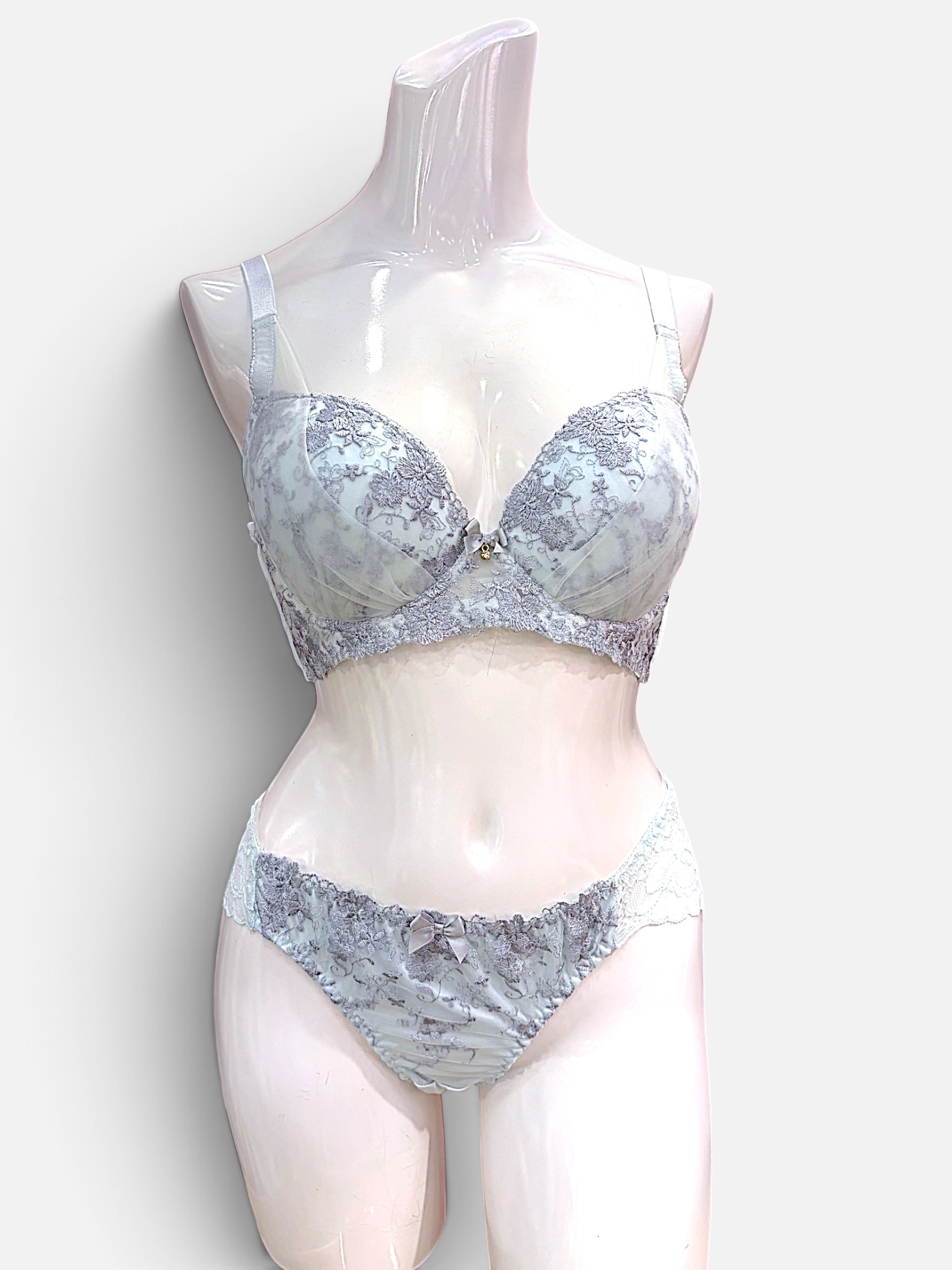 Green & Pink Floral | D-DD cup Lace Bra & Panty Set - Image 27