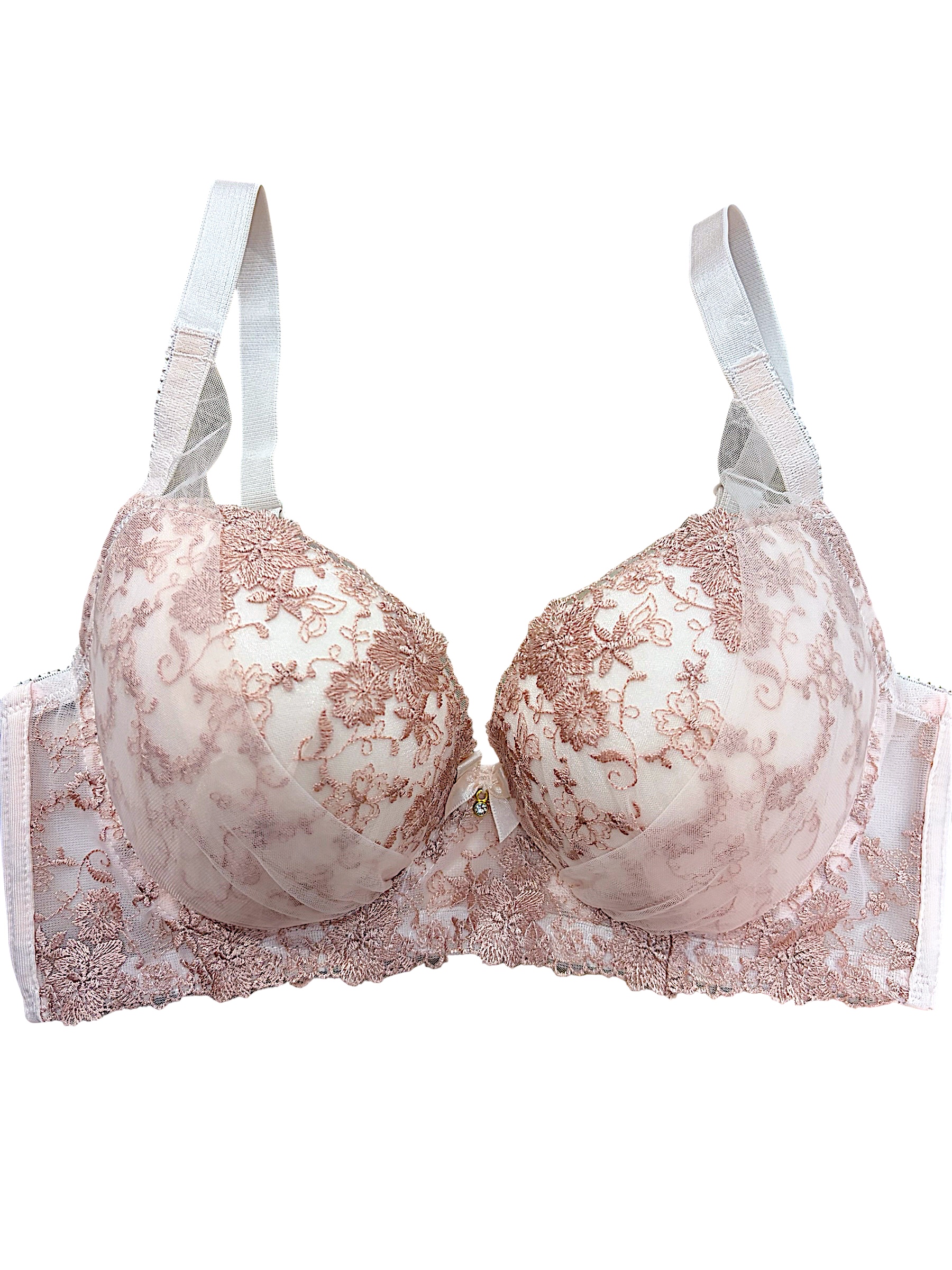 Green & Pink Floral | D-DD cup Lace Bra & Panty Set - Image 20