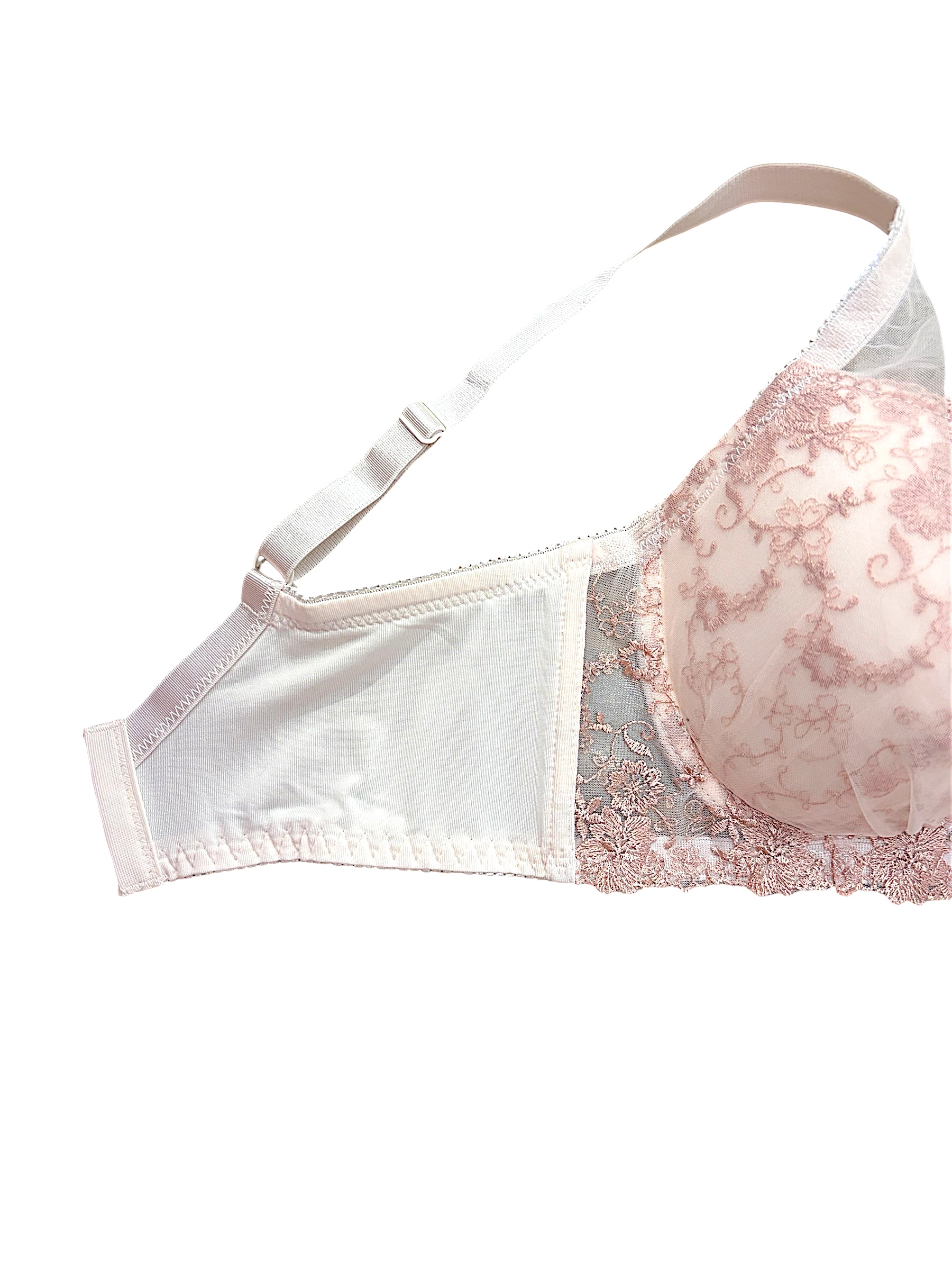 Green & Pink Floral | D-DD cup Lace Bra & Panty Set - Image 17