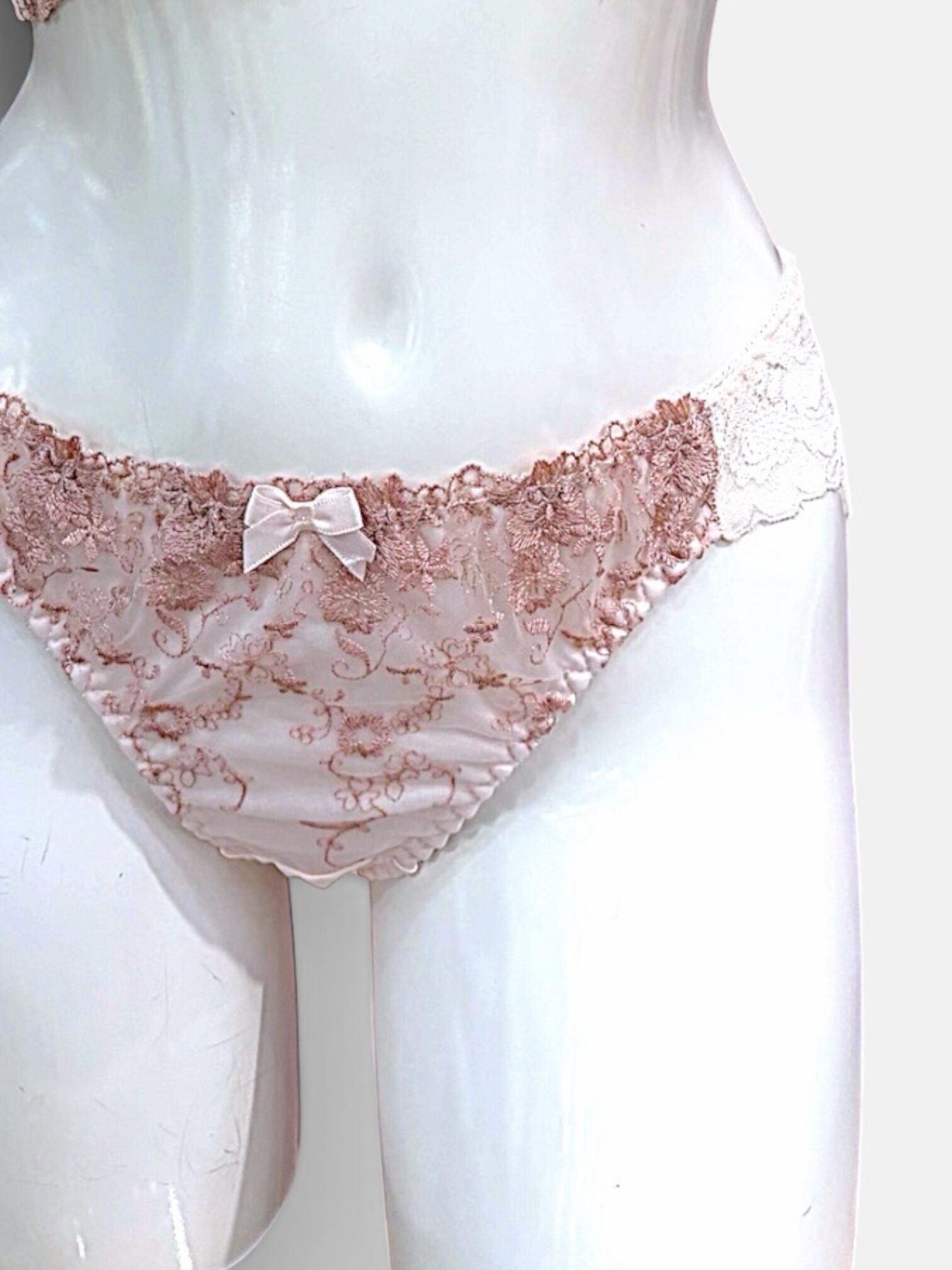 Green & Pink Floral | D-DD cup Lace Bra & Panty Set - Image 14