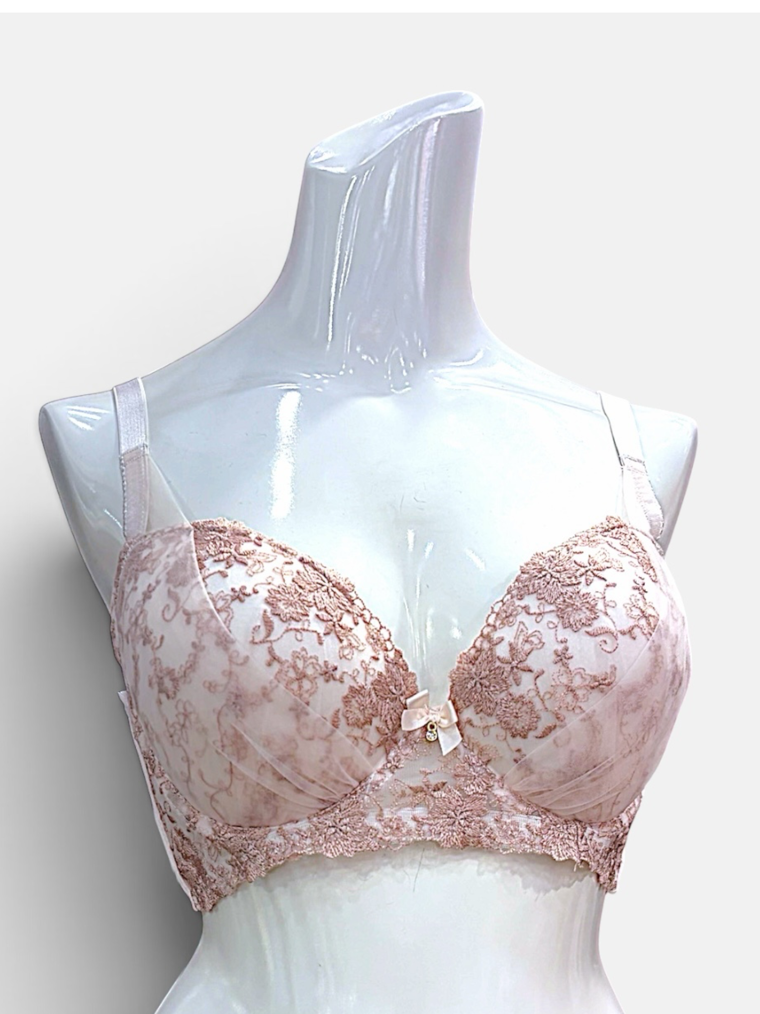 Green & Pink Floral | D-DD cup Lace Bra & Panty Set - Image 15