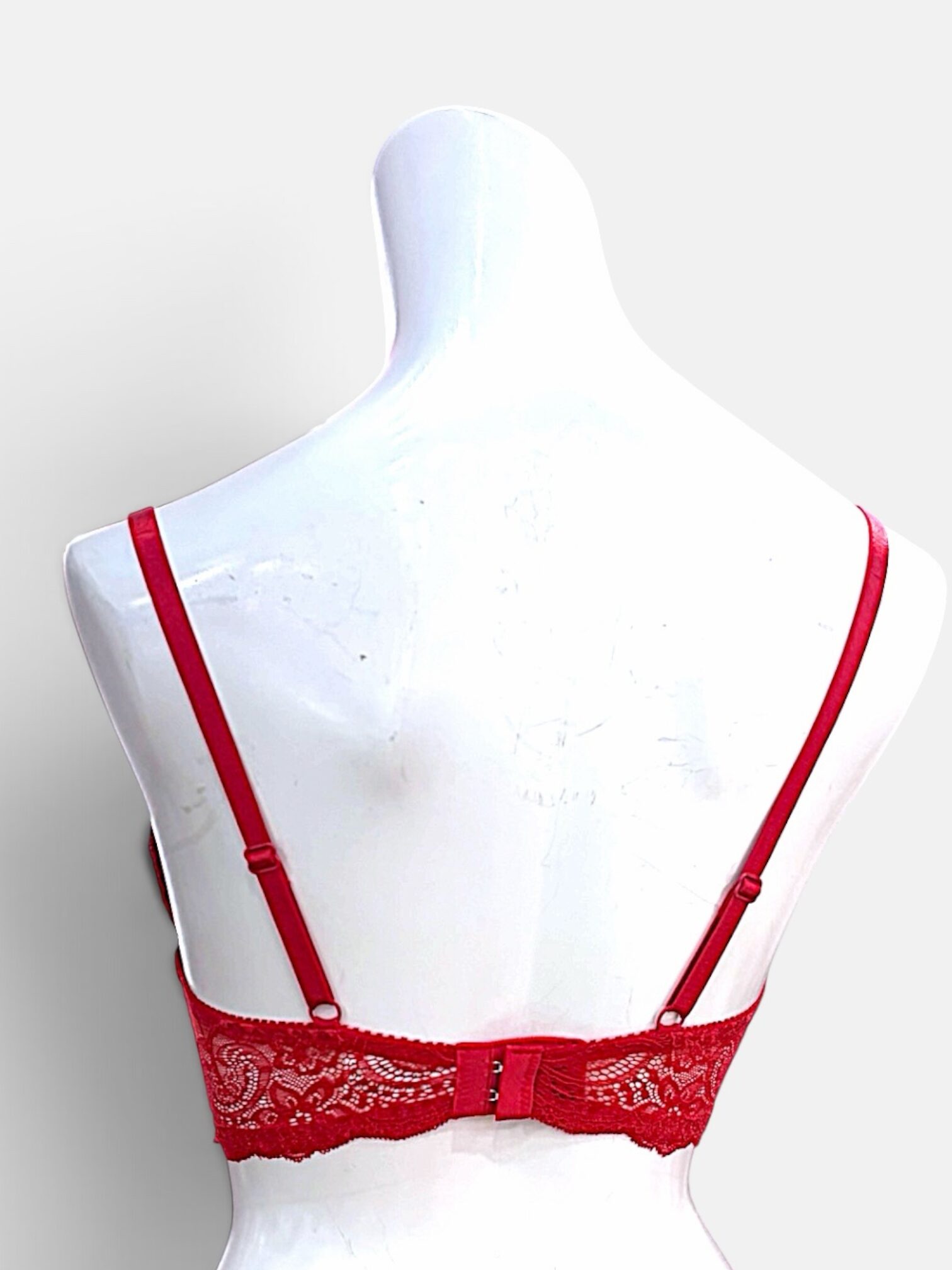 White / Black / Red | D-DD cup Lace Bra & Panty Set - Image 37