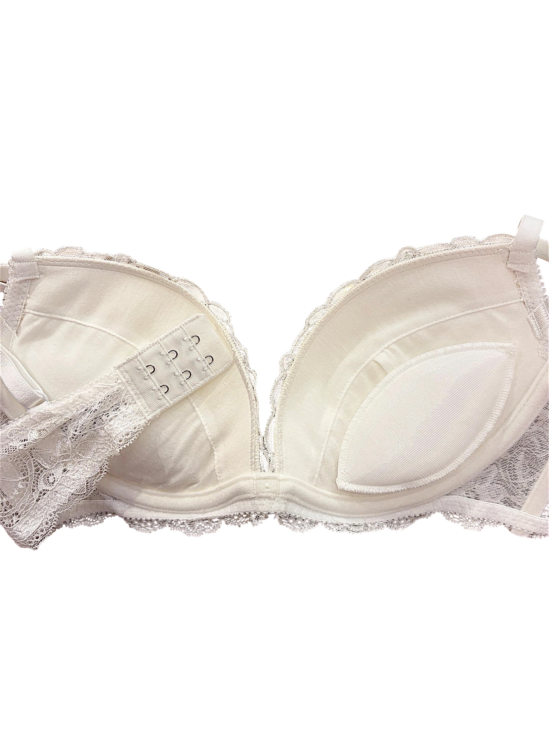 White / Black / Red | D-DD cup Lace Bra & Panty Set - Image 34