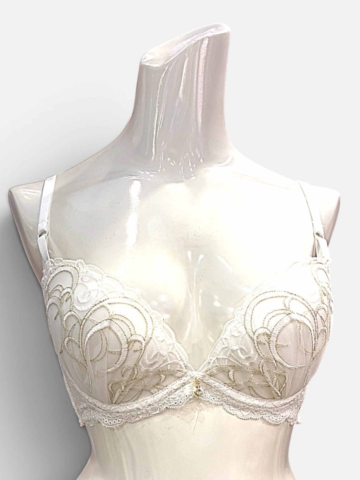 White / Black / Red | D-DD cup Lace Bra & Panty Set - Image 31