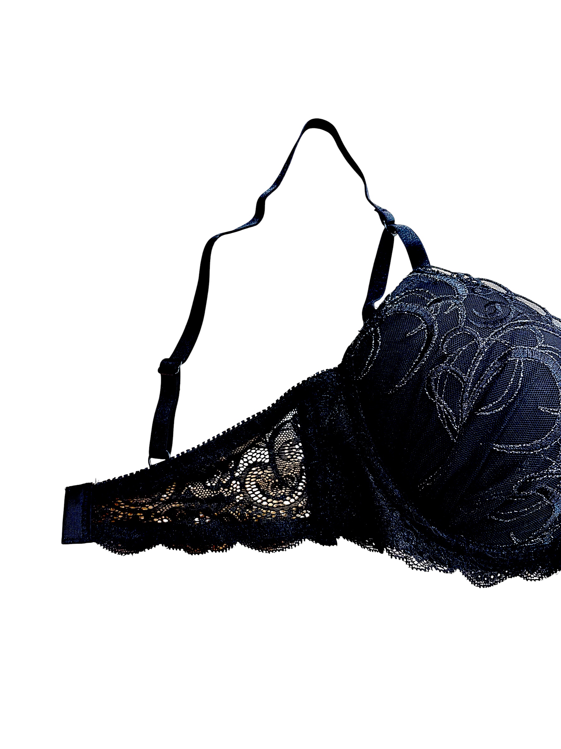 White / Black / Red | D-DD cup Lace Bra & Panty Set - Image 20
