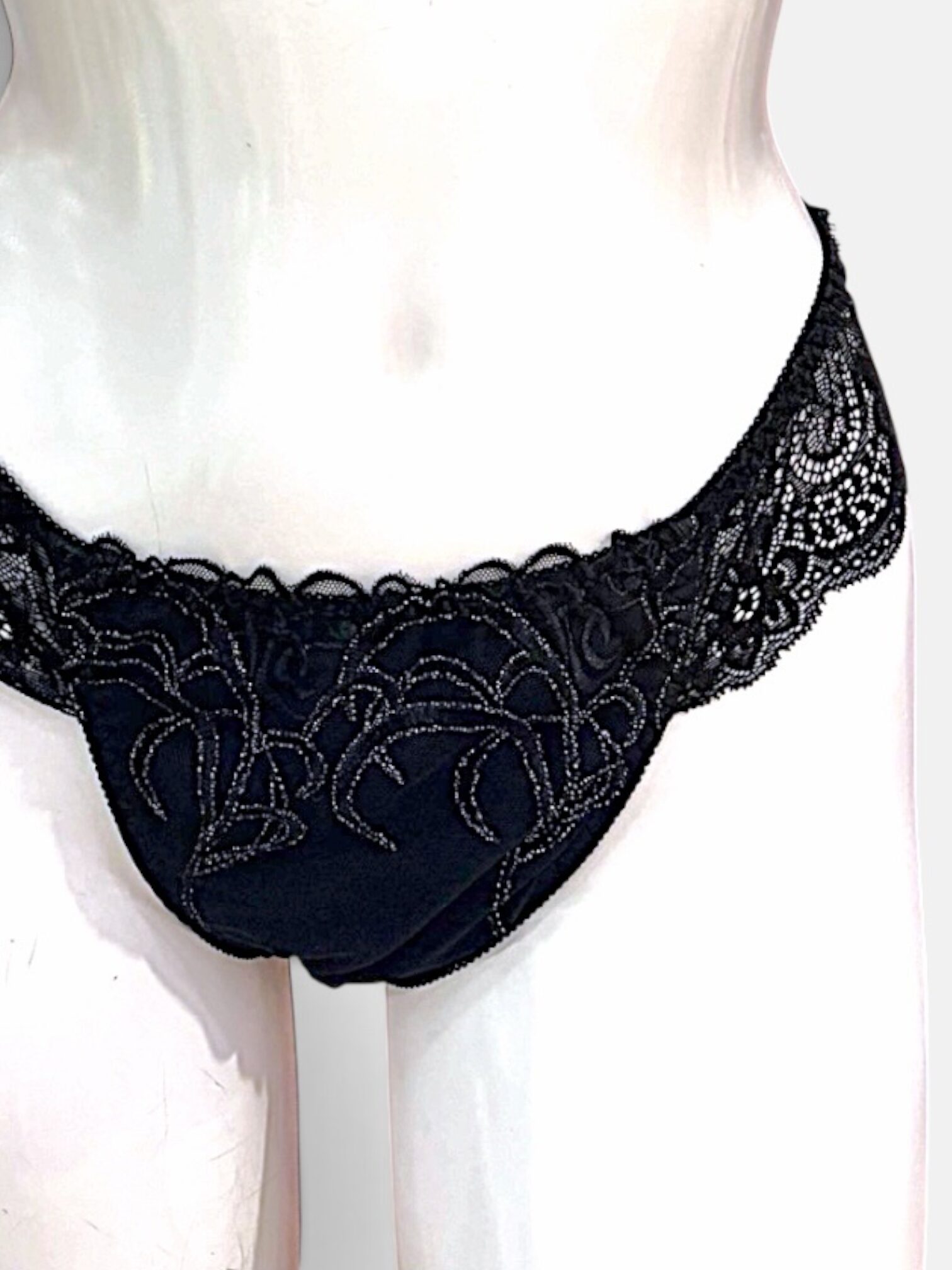 White / Black / Red | D-DD cup Lace Bra & Panty Set - Image 17