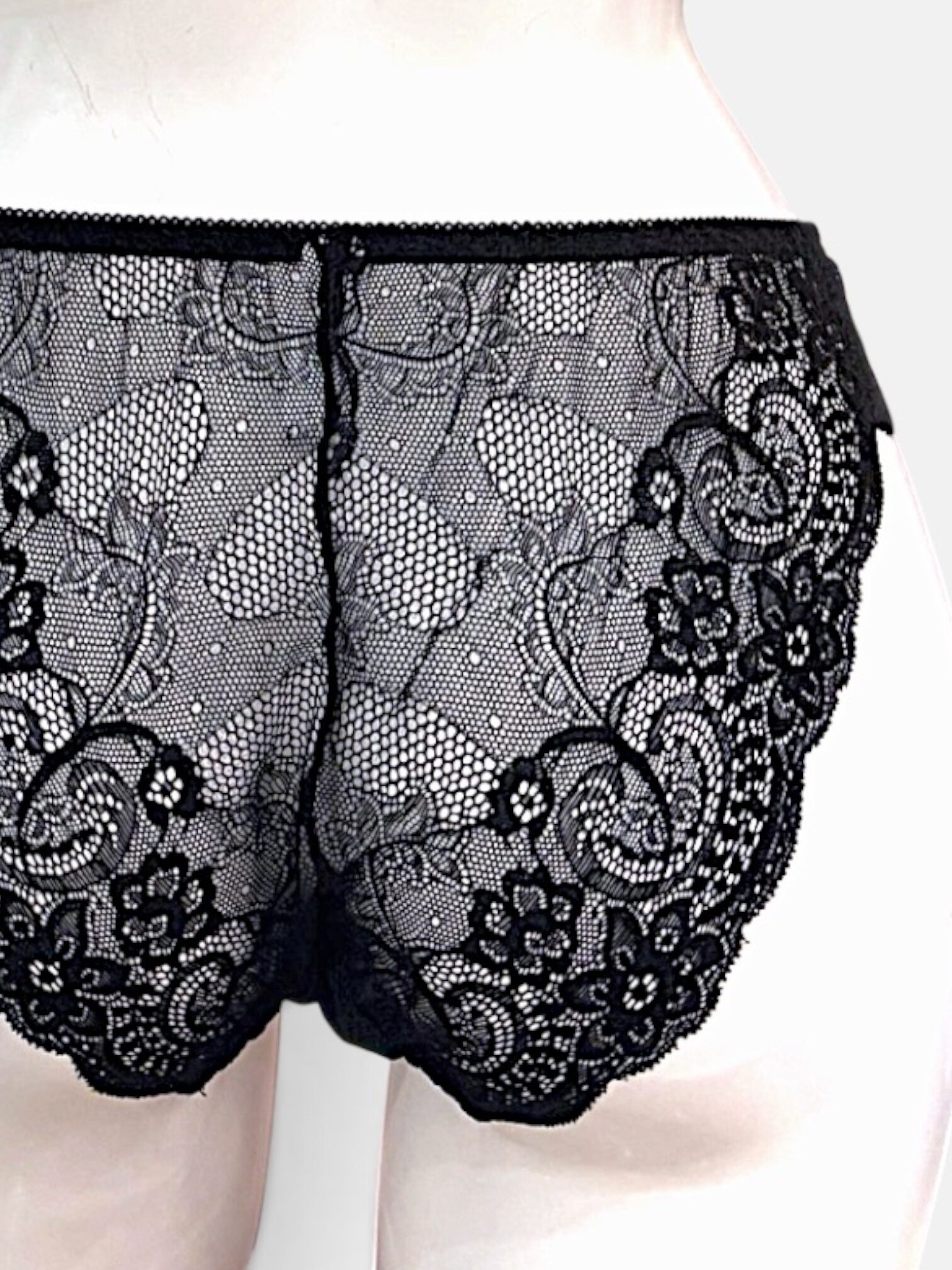White / Black / Red | D-DD cup Lace Bra & Panty Set - Image 11