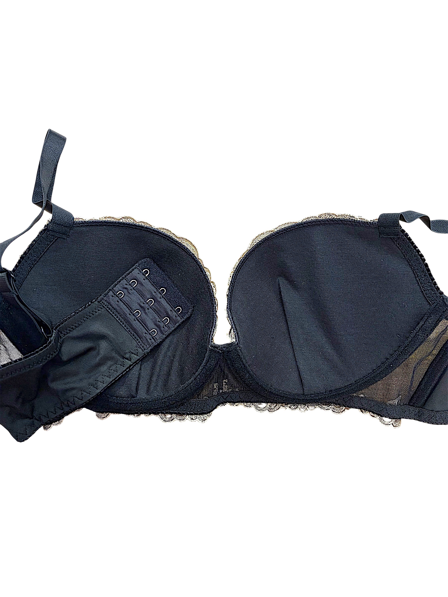 Black & White Lace Bra & Panty Set | D-DD Cup - Image 31