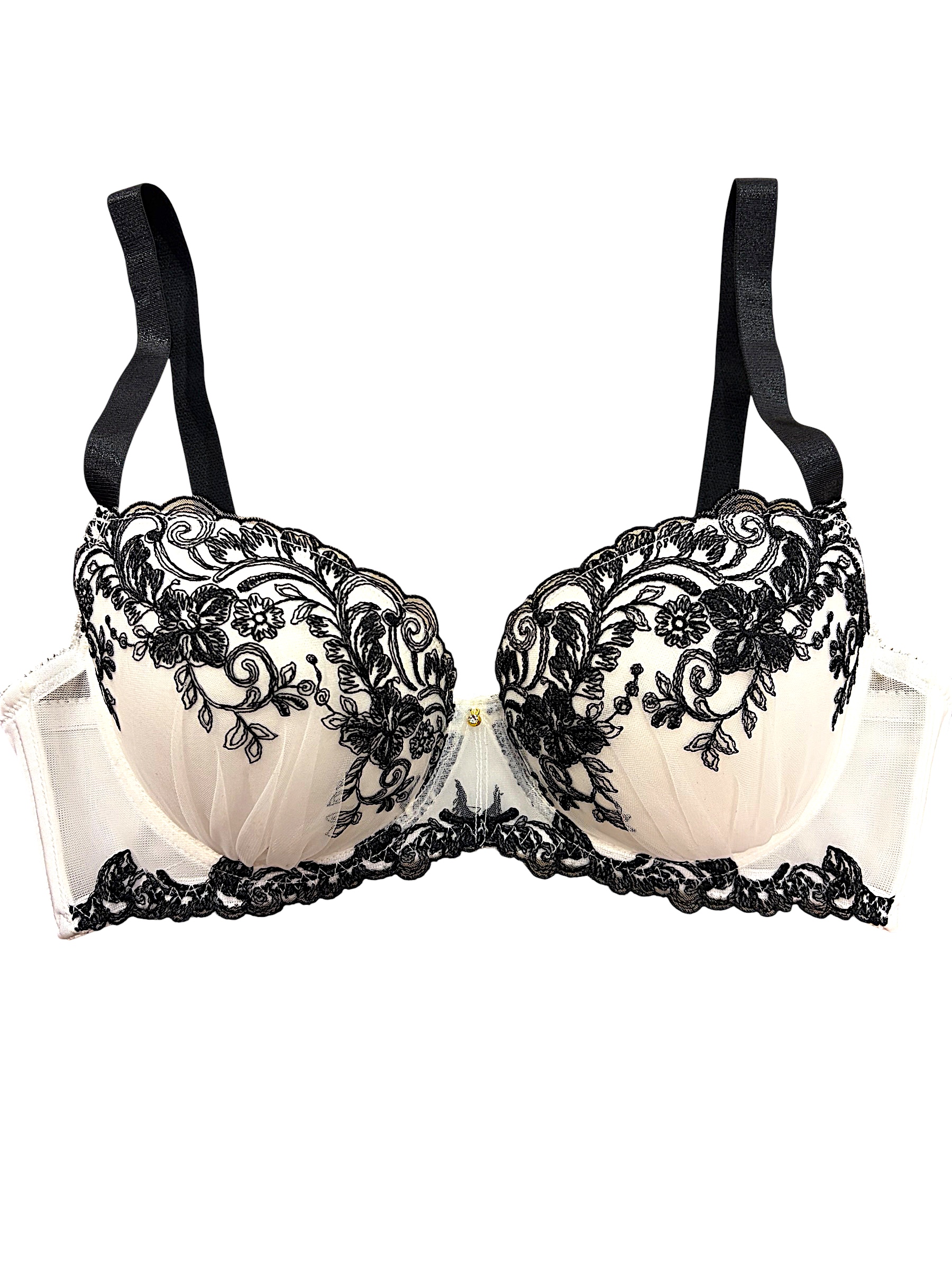 Black & White Lace Bra & Panty Set | D-DD Cup - Image 20