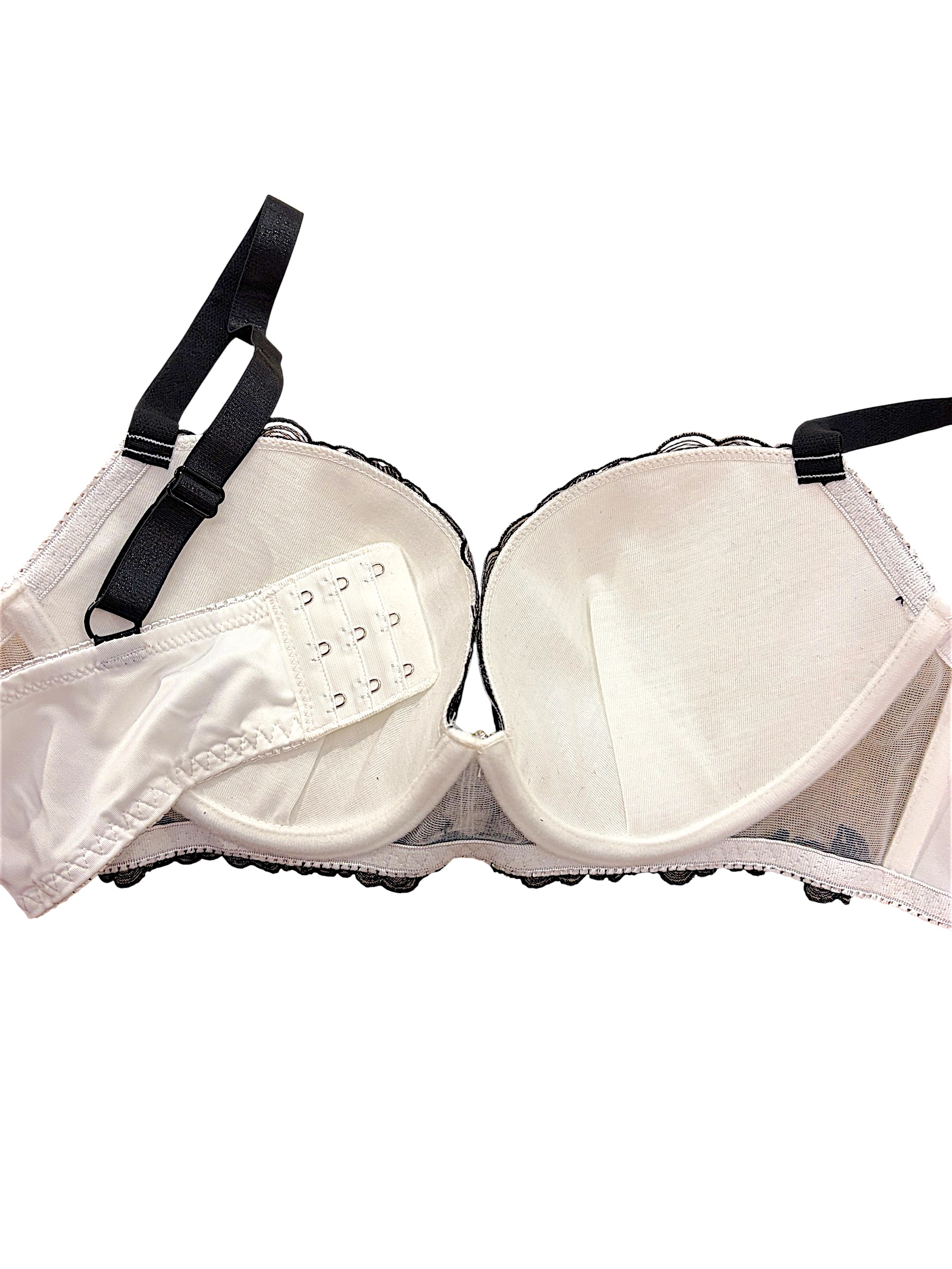 Black & White Lace Bra & Panty Set | D-DD Cup - Image 18