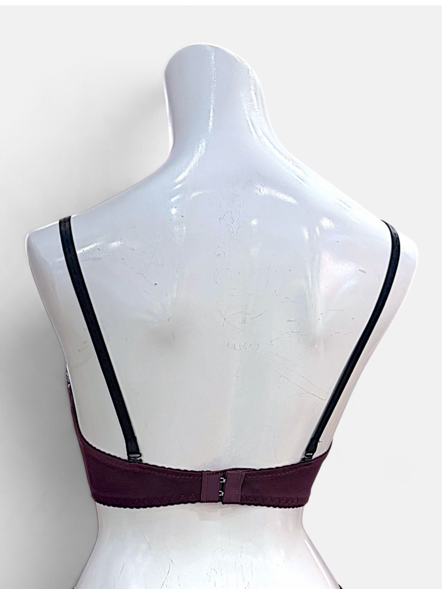 A–C Cup | Gray & Purple Lace Bra & Panty Set for Small Band - Image 20